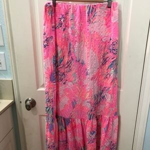 Lily Pulitzer Georgetta maxi skirt size L
